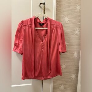 Pink short sleeved Paige blouse, size small
